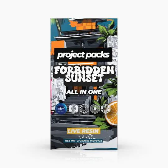 Project Packs - Forbidden Sunset | Live Resin Disposable | 2g - 1