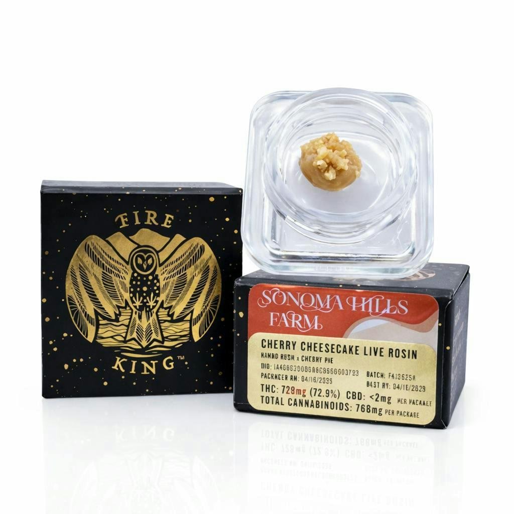 Fire King - Fire King | Cherry Cheesecake | Live Rosin | 1g - 1