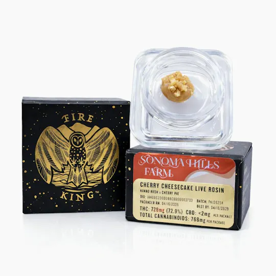 Fire King - Fire King | Cherry Cheesecake | Live Rosin | 1g - 1