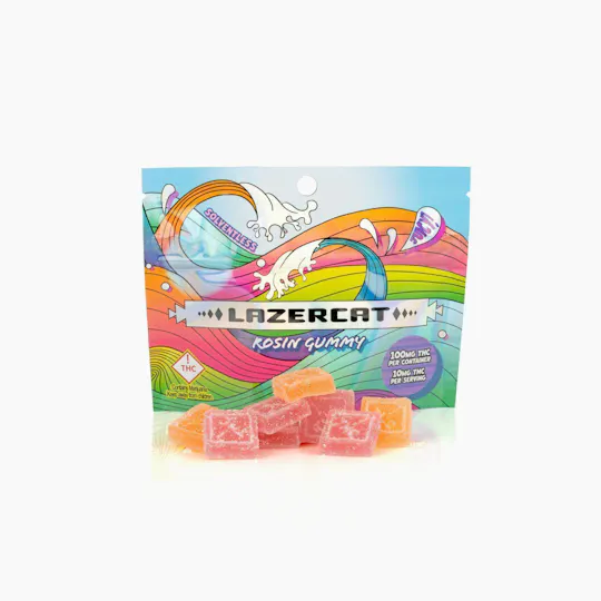 Lazercat - Lazercat | Sour Blackberry Rosin Gummies | 100mg | 10pk | 10mg/ea - 1
