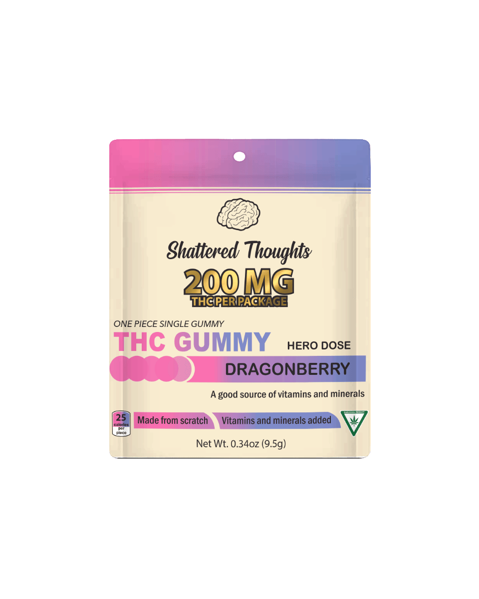 Shattered Thoughts - Shattered Thoughts | Dragonberry Single Gummy | 200mg - 1