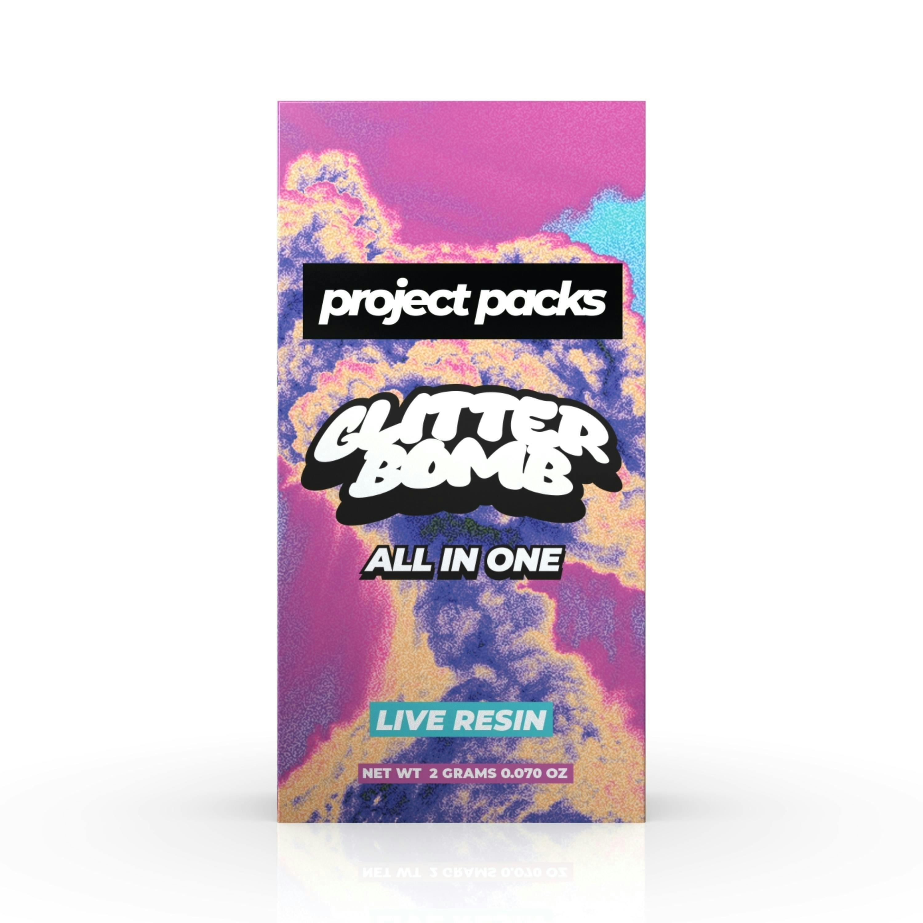 Project Packs - Glitter Bomb | Live Resin Disposable | 2g - 1