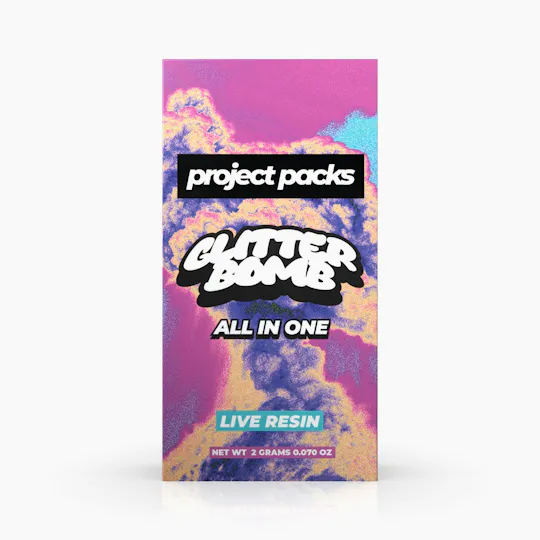 Project Packs - Glitter Bomb | Live Resin Disposable | 2g - 1