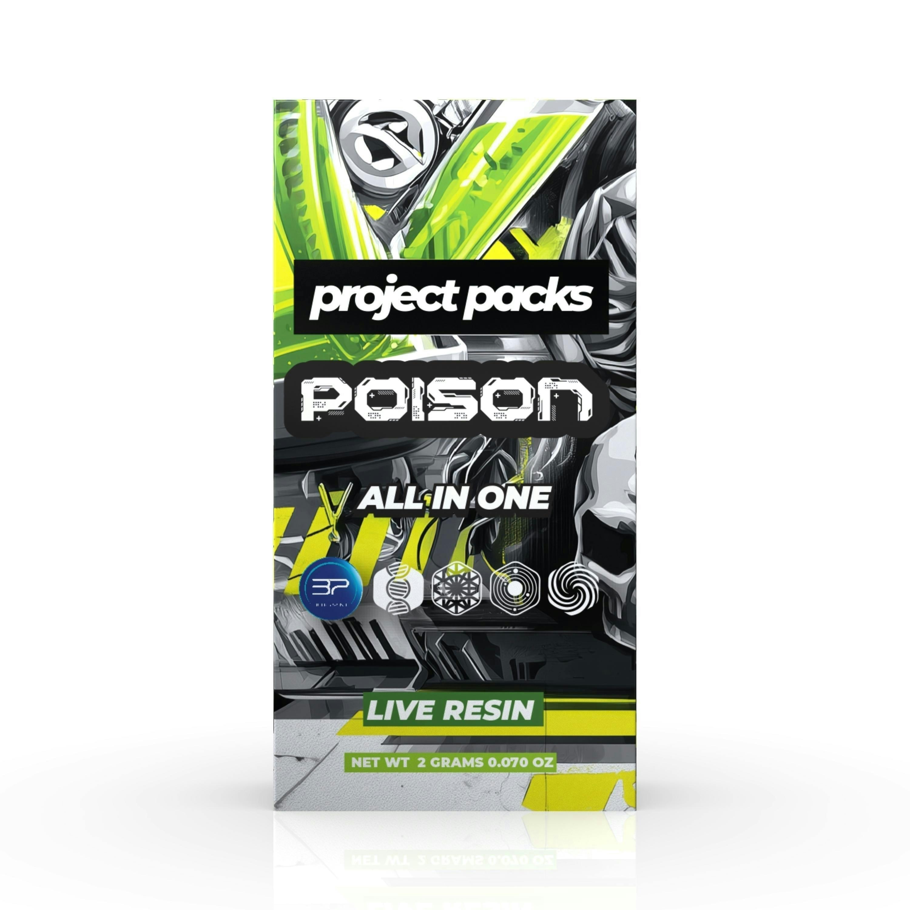 Project Packs - Poison | Live Resin Disposable | 2g - 1