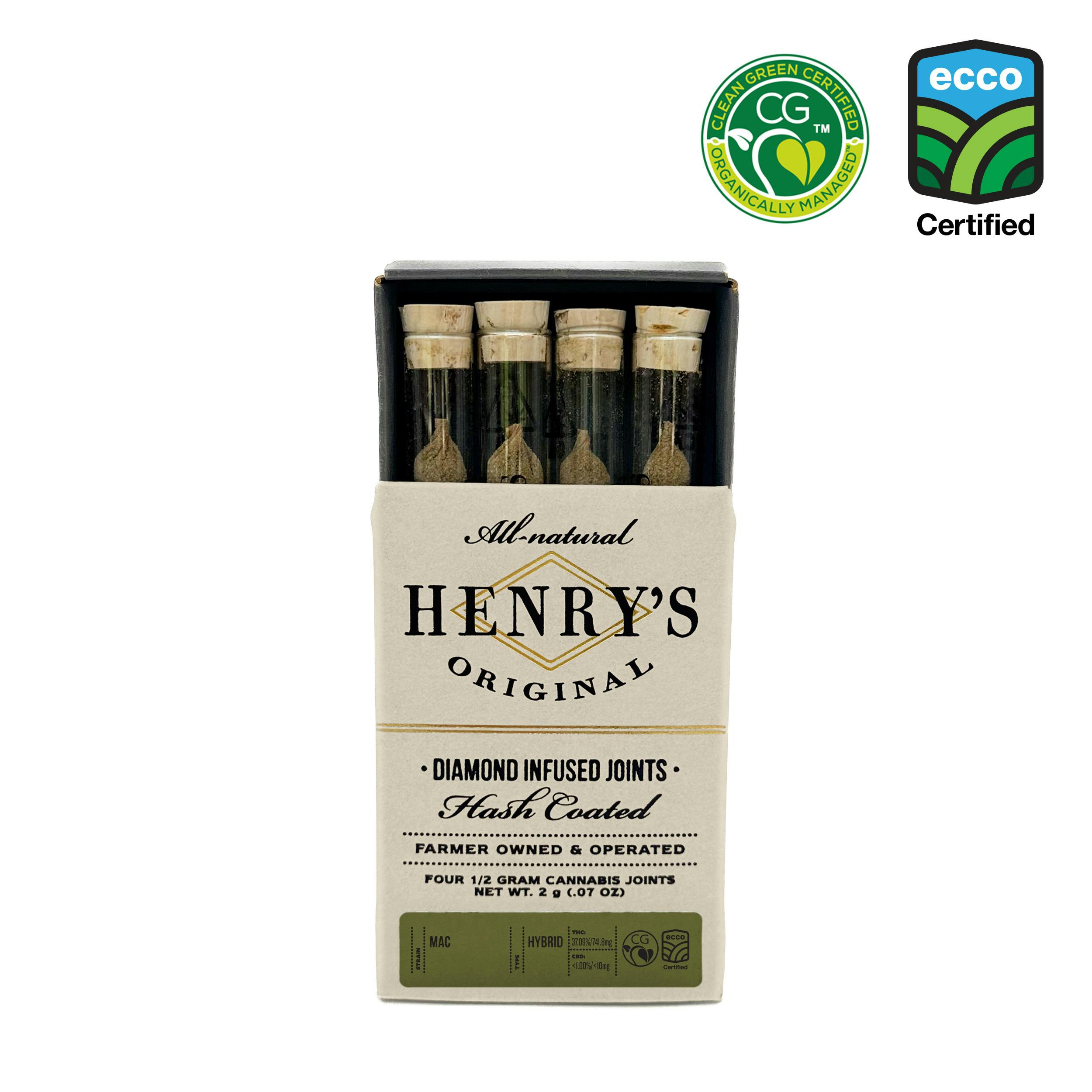 Henry's Original - Henry's Original | MAC | Infused Joints | 0.5g each | 4pk - 1