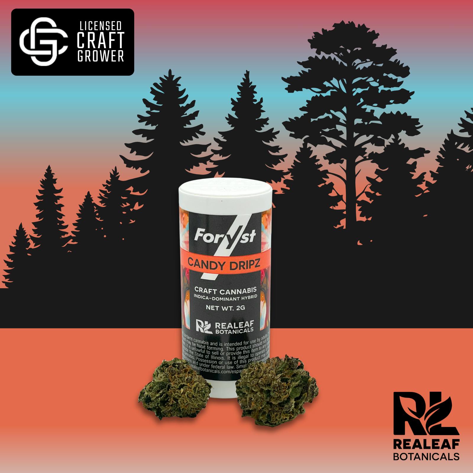 Realeaf Botanicals - Candy Dripz Foryst Flower 2g - 1