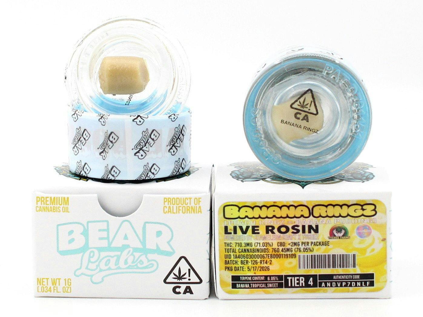 Bear Labs - BEAR Labs -Banana Ringz - Rosin Tier 4 - 1
