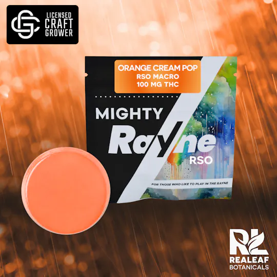 Realeaf Botanicals - Mighty Rayne RSO Macro Gummy - Orange Cream Pop 100mg - 1