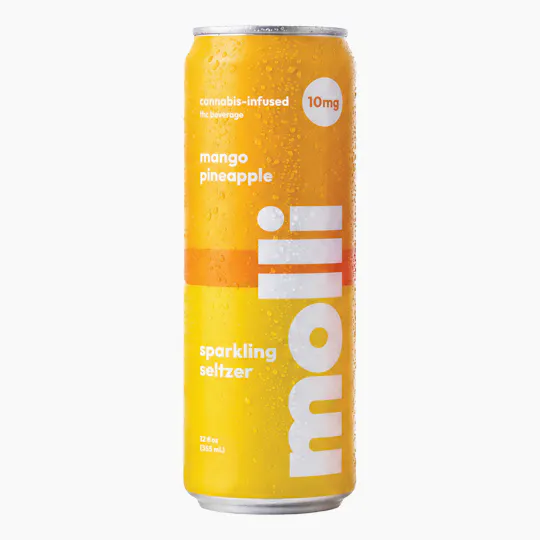 Molli - Molli Mango Pineapple Sparkling Seltzer 4 pack | 10mg | 12 fl oz - 1