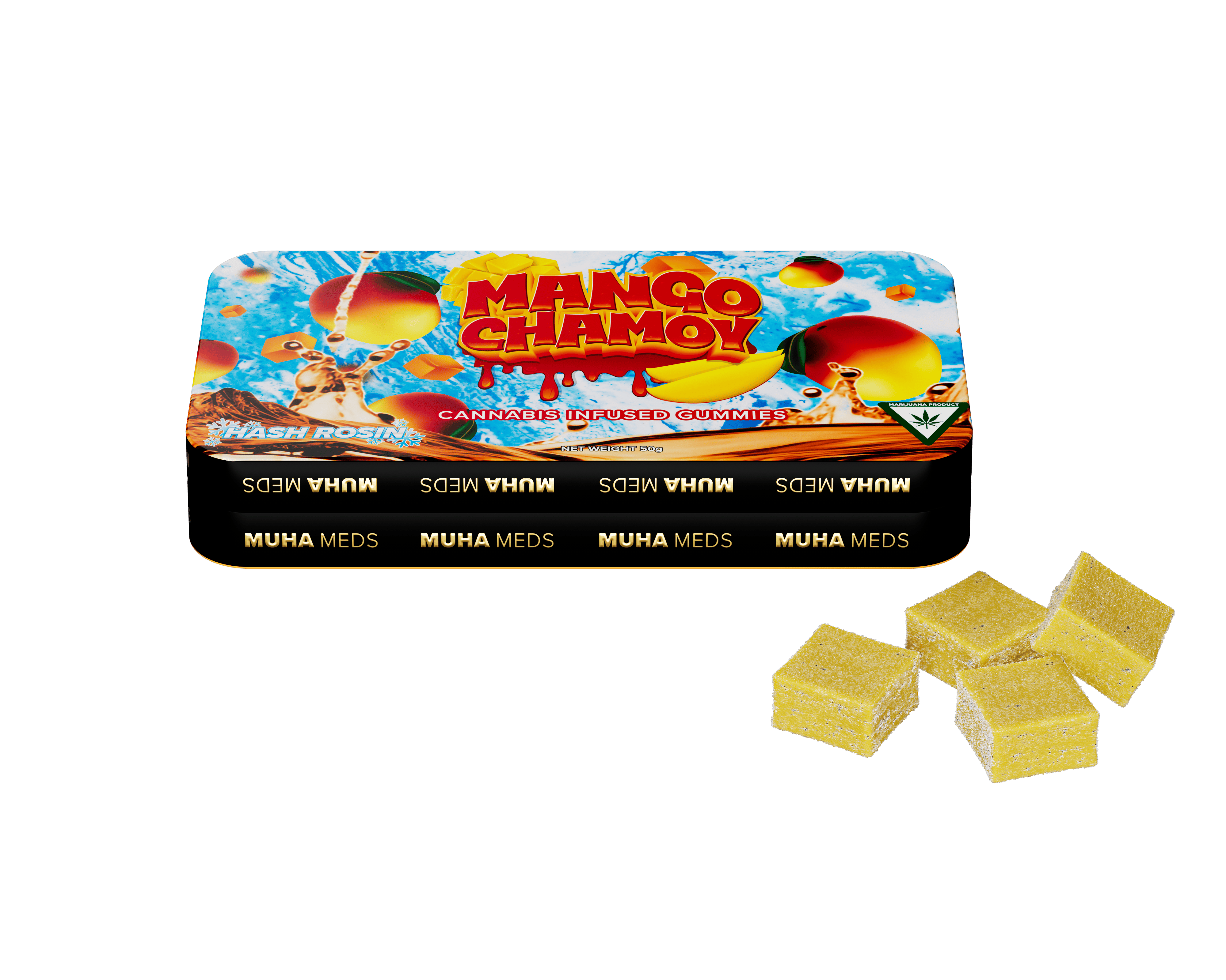 Muha Meds - Muha Meds | Mango Chamoy Gummies | 100mg | 10ct | 10mg/ea - 1