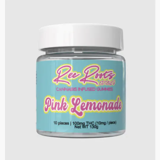 Rec Roots - Pink Lemonade Gummies | 100mg | 10ct | 10mg/ea - 1