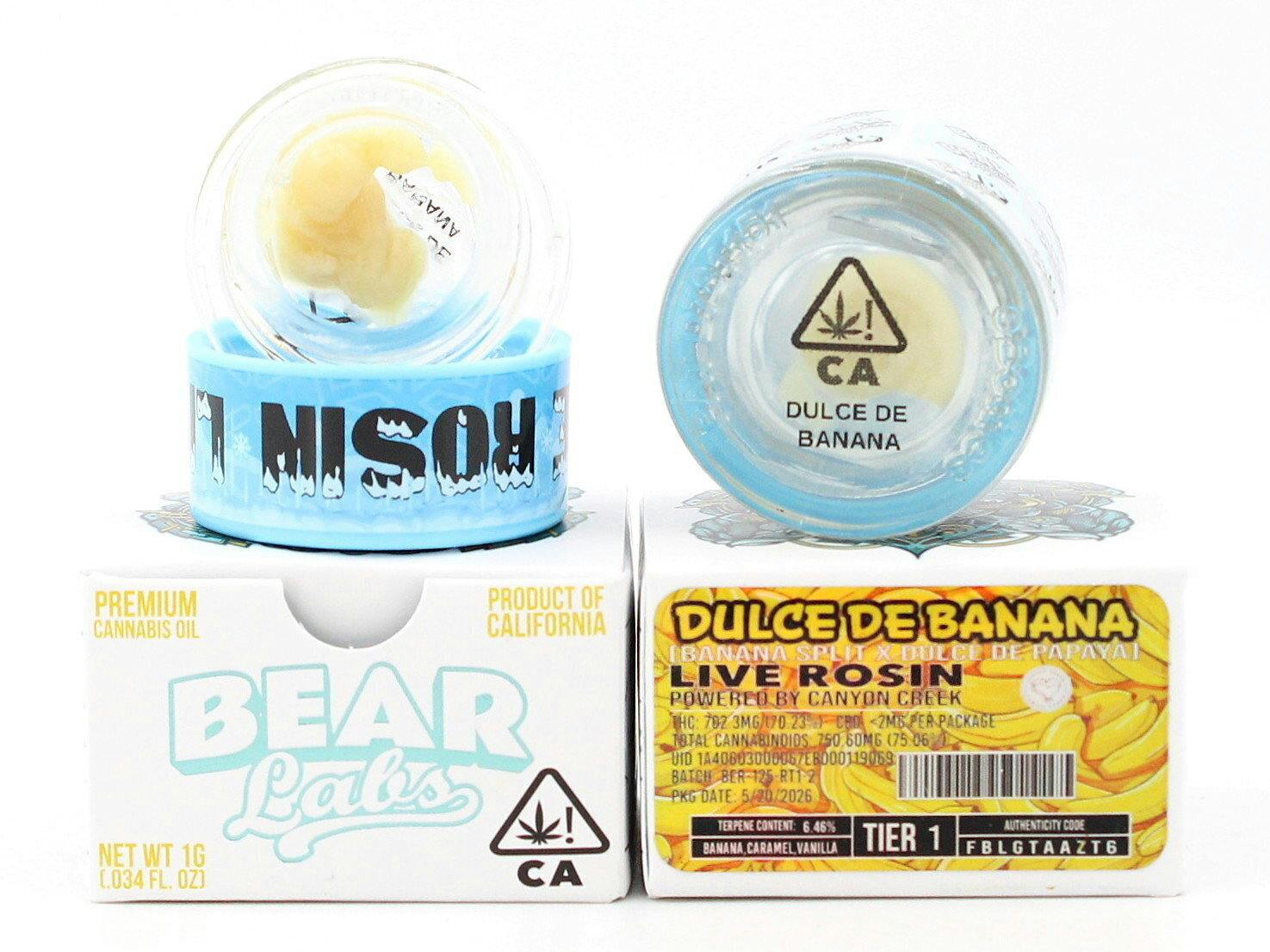 Bear Labs - BEAR Labs - Dulce De Banana - Rosin Tier 1 - 1