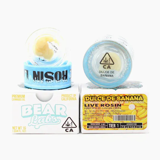 Bear Labs - BEAR Labs - Dulce De Banana - Rosin Tier 1 - 1