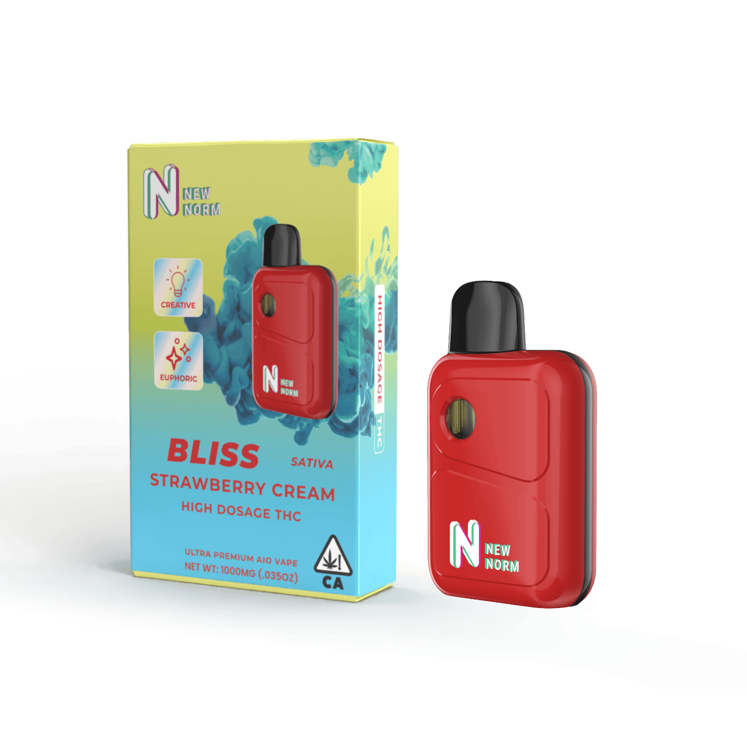 New Normal - New Normal | Effect | Bliss Strawberry Cream | Disposable | 1g - 1