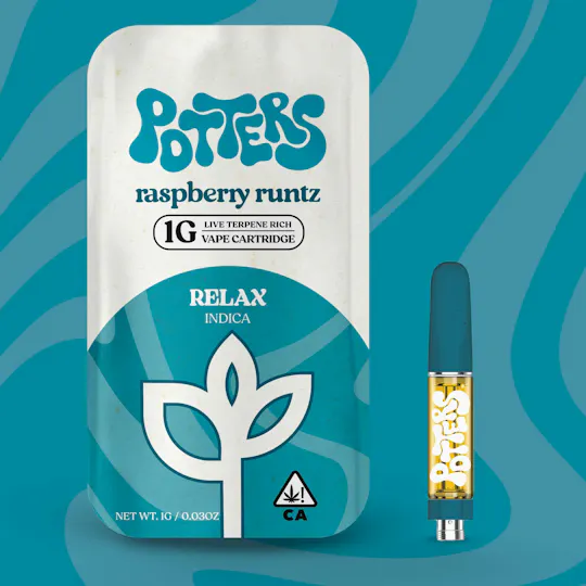 Potters - Raspberry Runtz | Live Resin Cartridge | 1g - 1