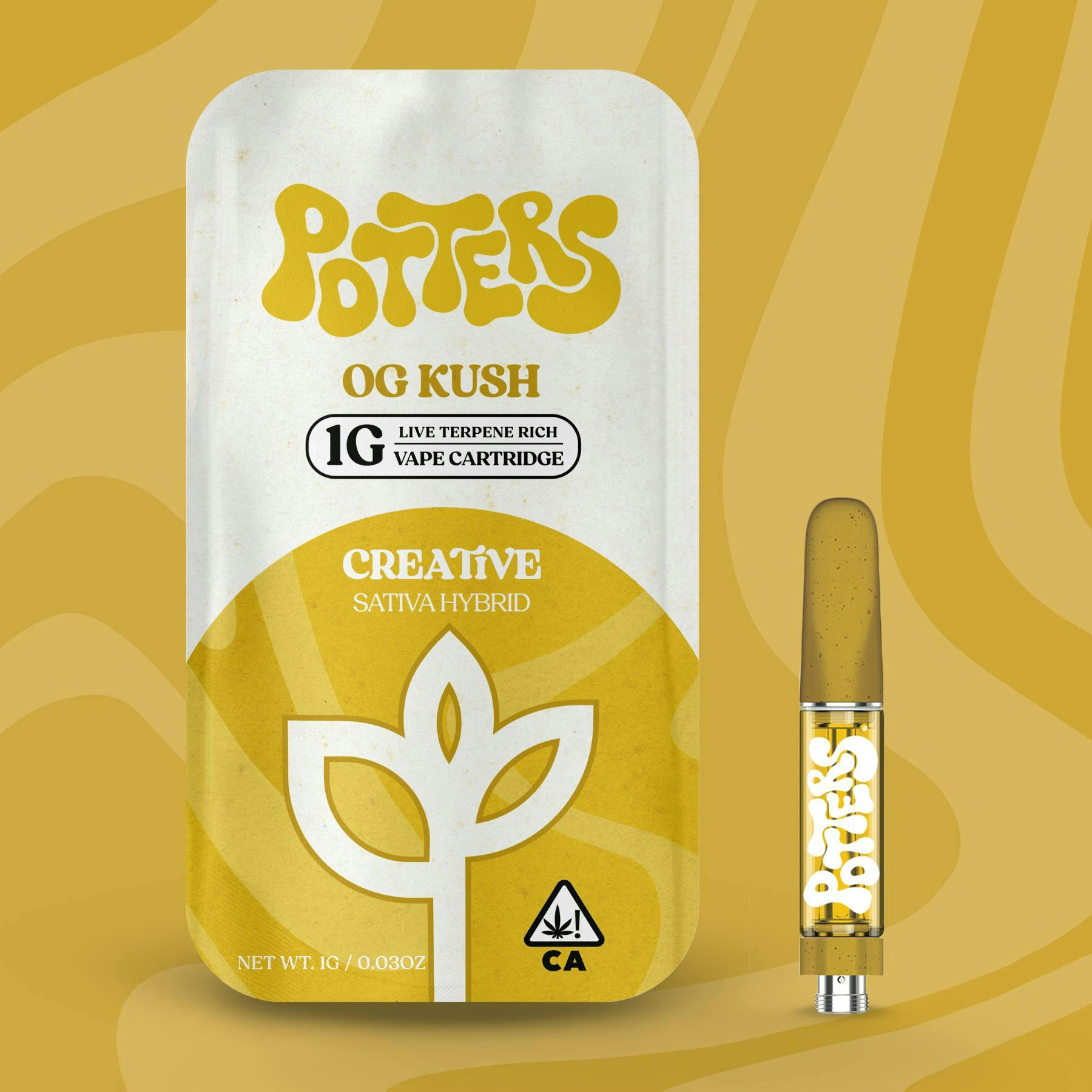 Potters - OG Kush | Live Resin Cartridge | 1g - 1