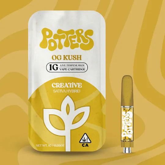 Potters - OG Kush | Live Resin Cartridge | 1g - 1
