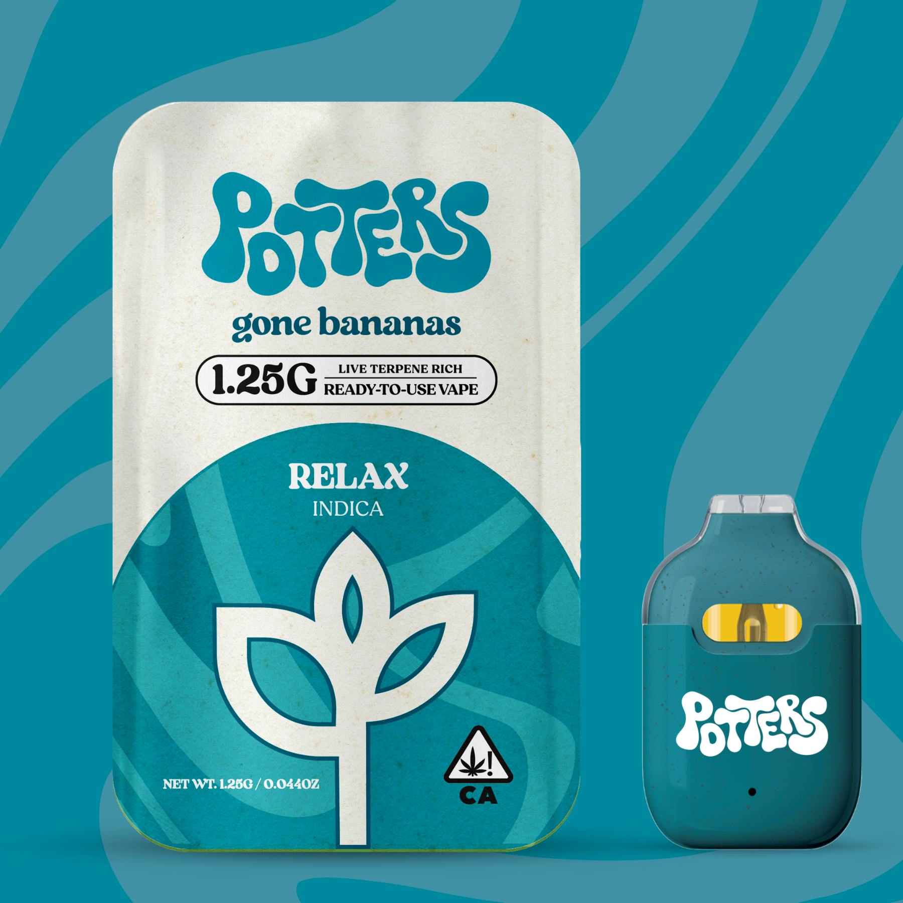 Potters - 1.25g | Live Resin RTU | Gone Bananas - 1