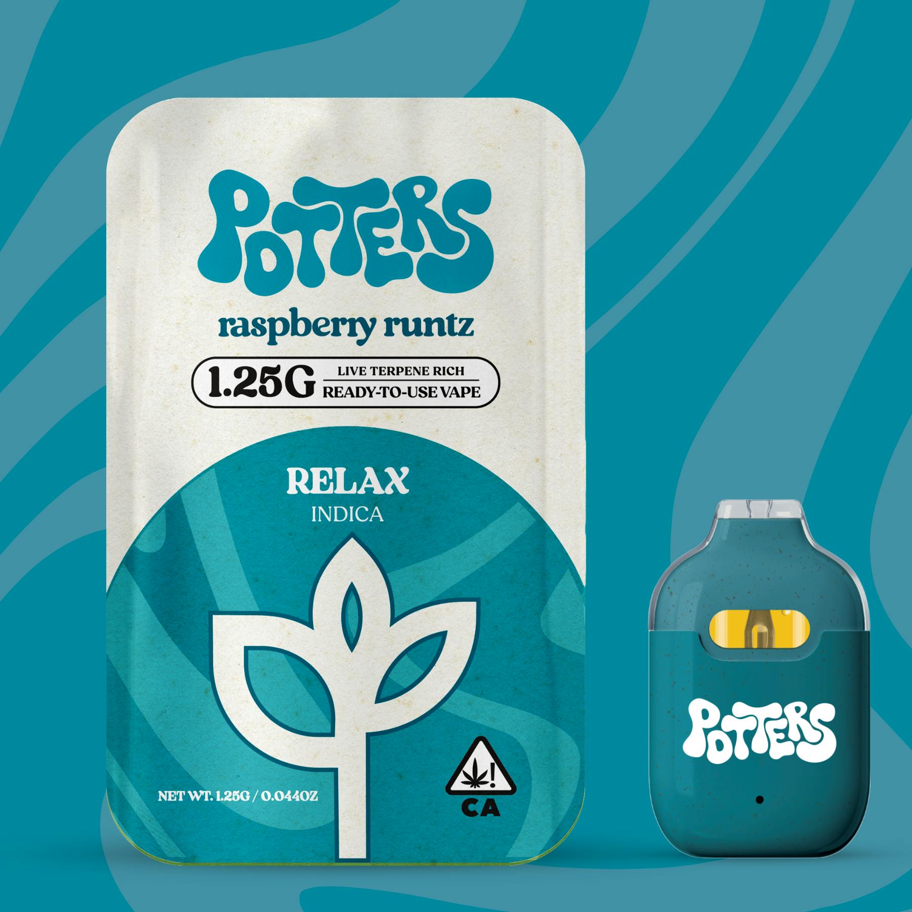 Potters - 1.25g | Live Resin RTU | Raspberry Runtz - 1