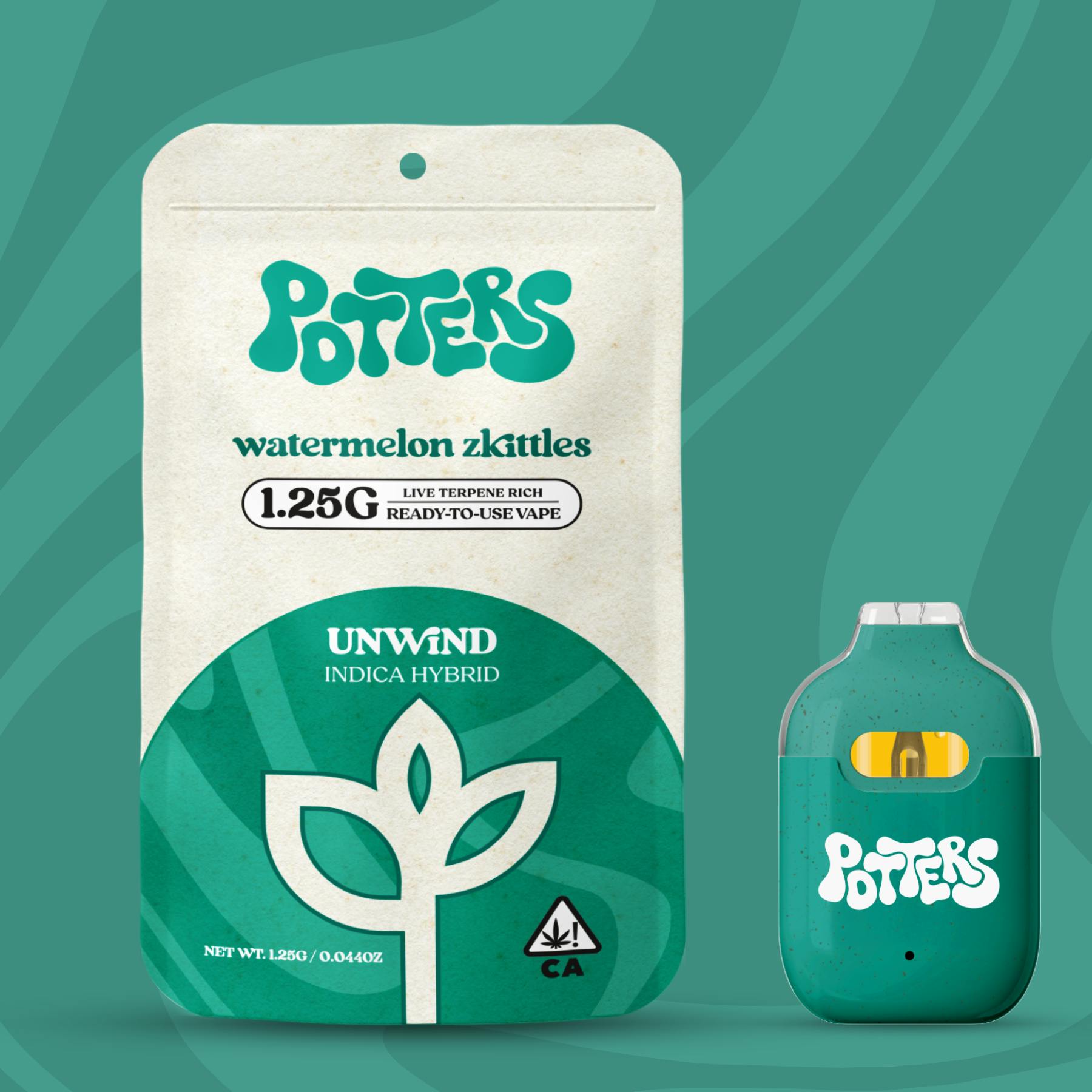 Potters - 1.25g | Live Resin RTU | Watermelon Sour Patch - 1