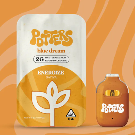 Potters - Blue Dream | Live Resin Disposable | 2g - 1