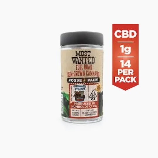 Most Wanted - Cannatonic x Ringo's Gift | Joints | 1g each | 14pk - 1