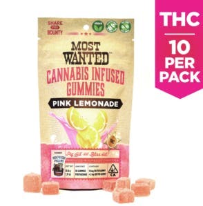 Most Wanted - Pink Lemonade | Gummies | 100mg | 10mg/ea | 10pk - 1