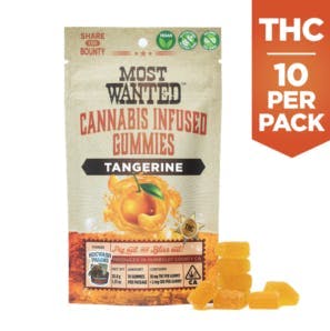 Most Wanted - Tangerine | Gummies | 100mg | 10mg/ea | 10pk - 1