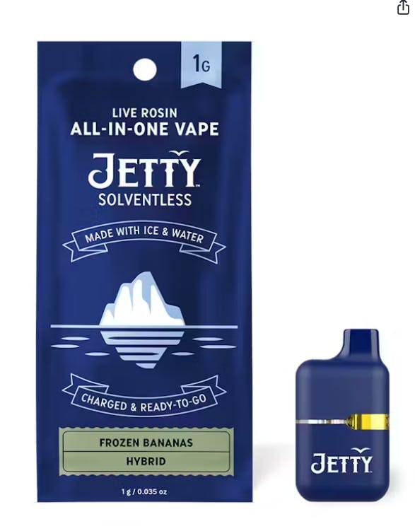 Jetty Extracts - Mini Tank | Banana Jamz | Live Rosin Disposable | 1g - 1