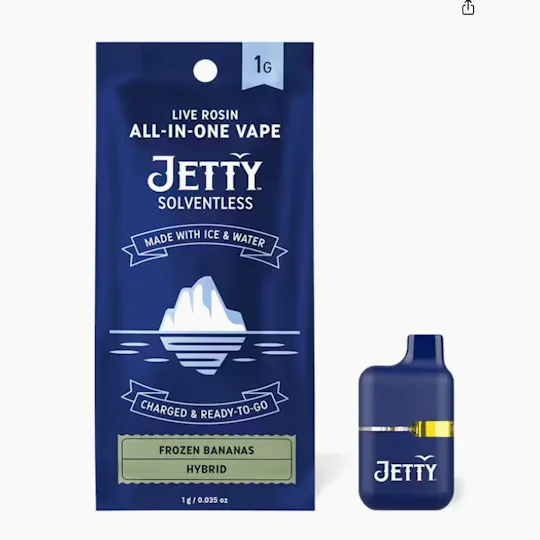 Jetty Extracts - Mini Tank | Banana Jamz | Live Rosin Disposable | 1g - 1