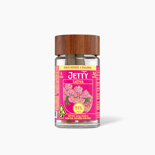 Jetty Extracts - Maui Wowie x Paloma | Live Resin Infused Minis | 0.5g each | 5pk - 1