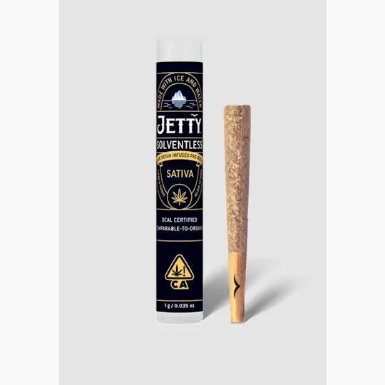 Jetty Extracts - Sour Strawberry & Tropicana Cookies | Live Rosin Infused Joint | 1g - 1