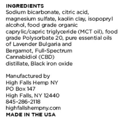 High Falls Canna NY - High Falls Canna | Mobility Bath Bomb (200mg) | 128mg:72mg CBG:CBD | 3.5oz - 1
