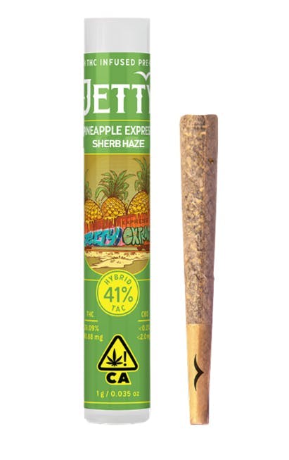 Jetty Extracts - Pineapple Express x Sherbet Haze | Infused Joint | 1g - 1