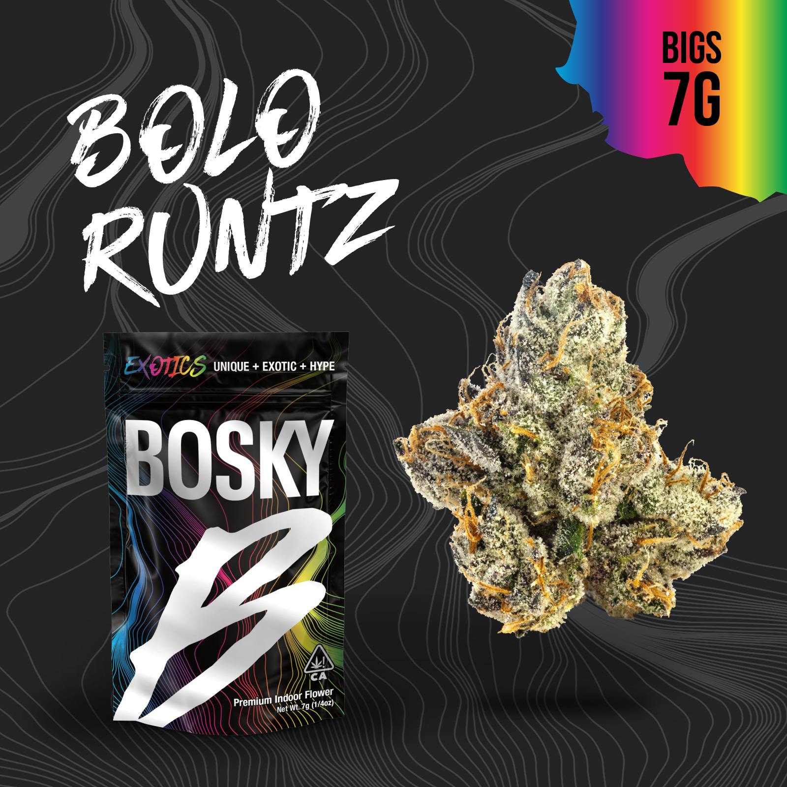 Bosky Genetics - BOSKY | Bolo Runtz | Big Buds | Exotics | 7g - 1