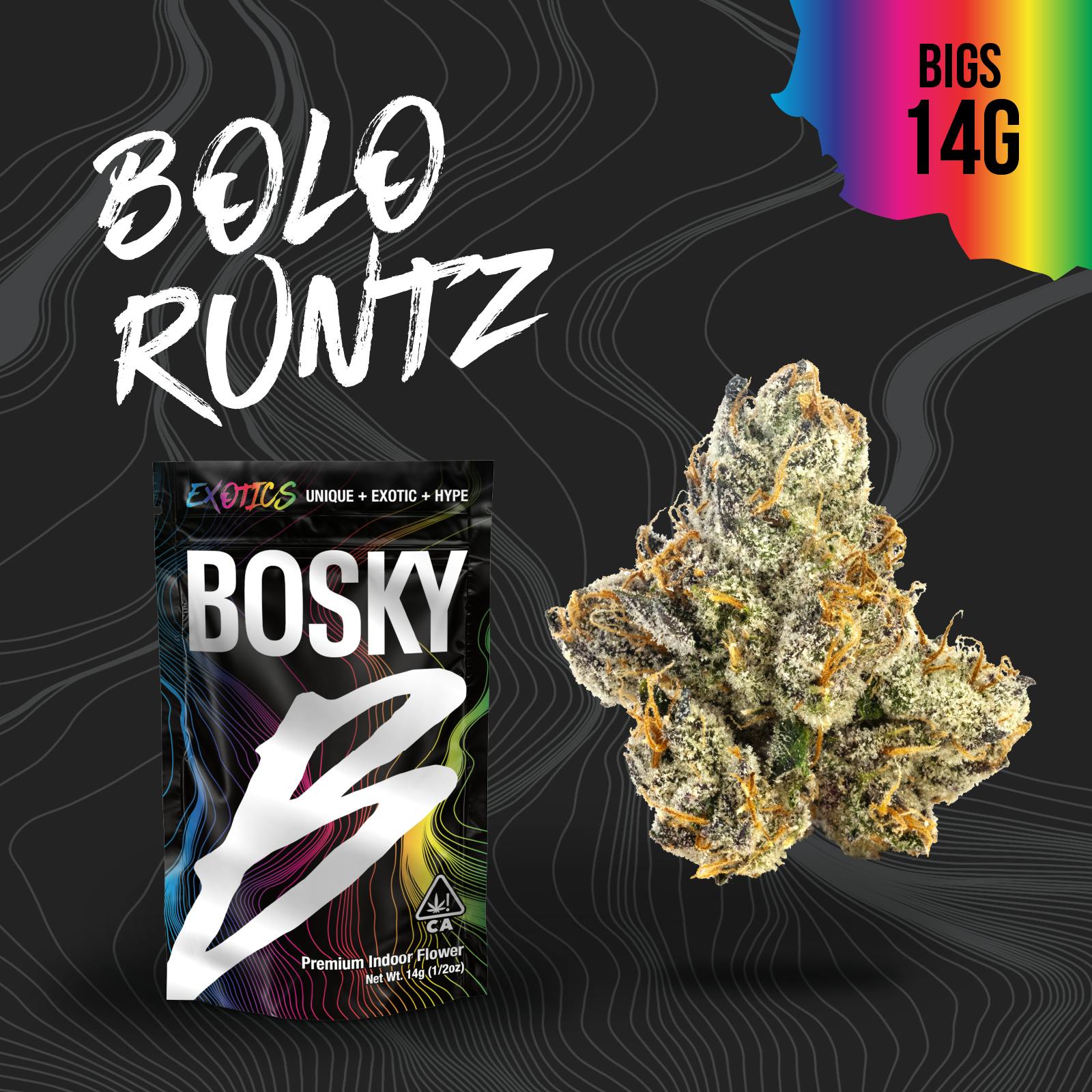 Bosky Genetics - BOSKY | Bolo Runtz | Big Buds | Exotics | 14g - 1
