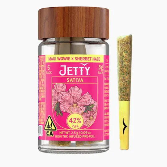 Jetty Extracts - Maui Wowie x Sherbet Haze | Infused Minis | 0.5g each | 5pk - 1