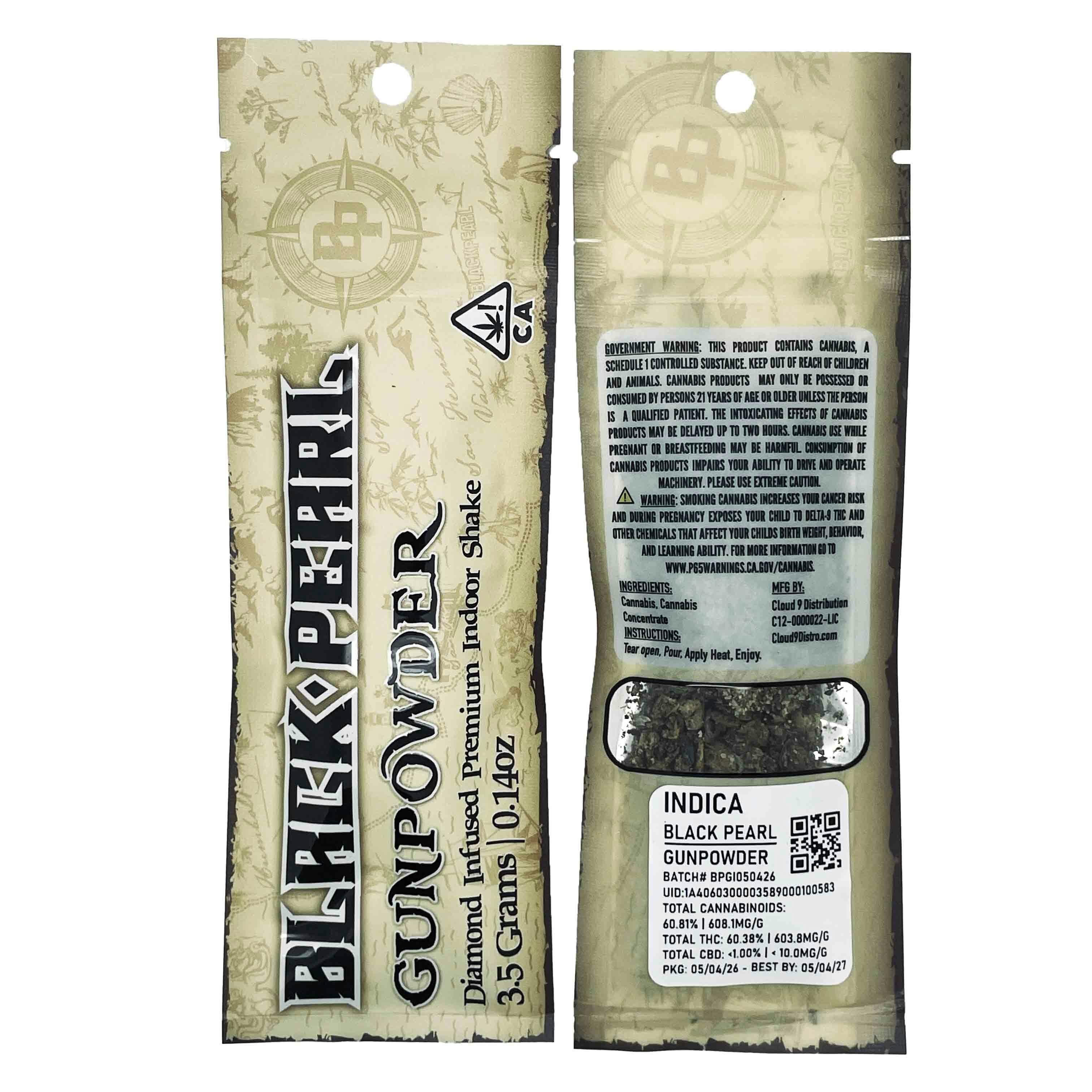 Twenty Two K / 22k - BLACK PEARL - Gunpowder - Indica 3.5g - 1