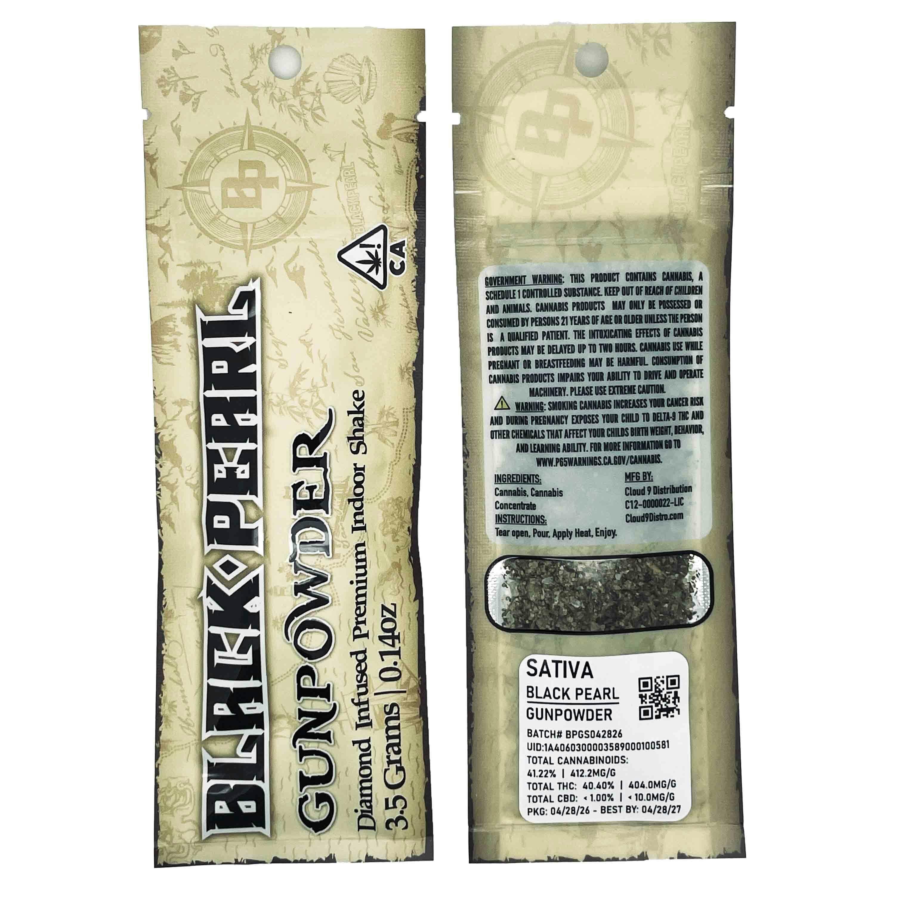 Twenty Two K / 22k - BLACK PEARL - Gunpowder - Sativa 3.5g - 1