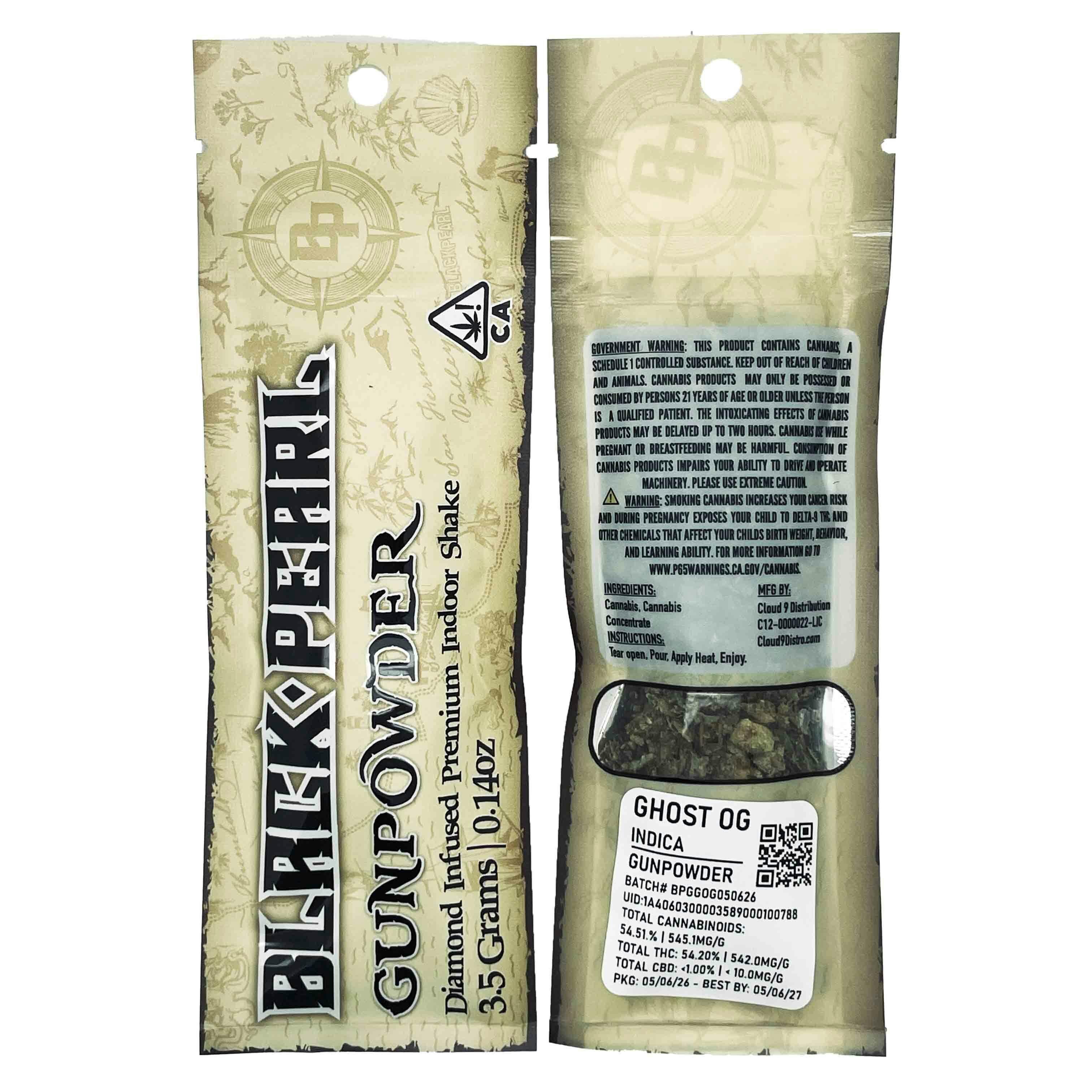 Twenty Two K / 22k - BLACK PEARL - Gunpowder - Ghost OG 3.5g - 1