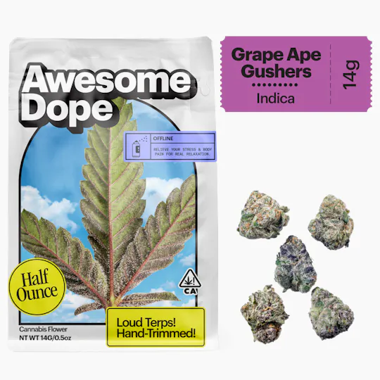 Awesome Dope - Awesome Dope | Grape Ape Gushers | Smalls | 14g - 1