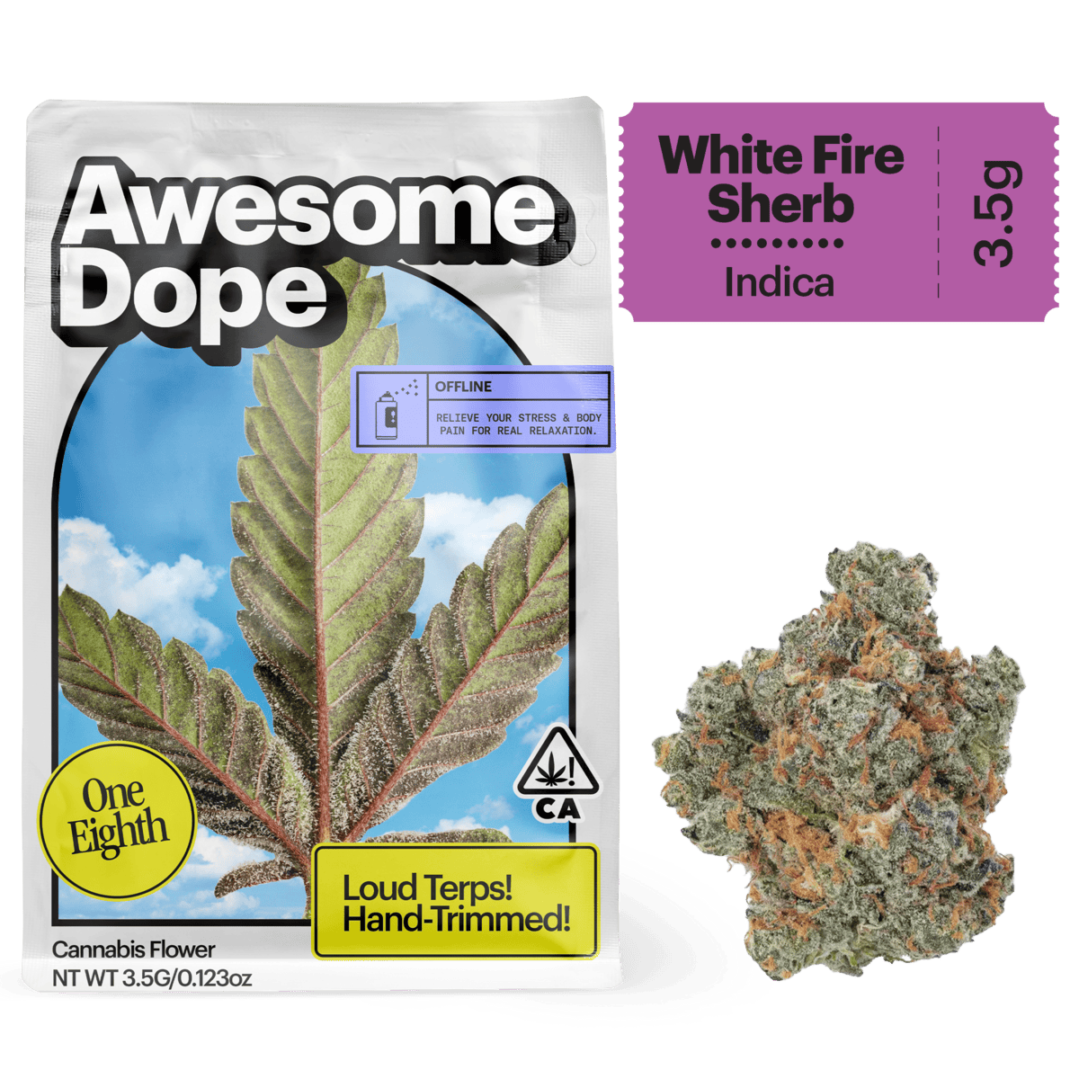 Awesome Dope - Awesome Dope | White Fire Sherb | Big Buds | 3.5g - 1