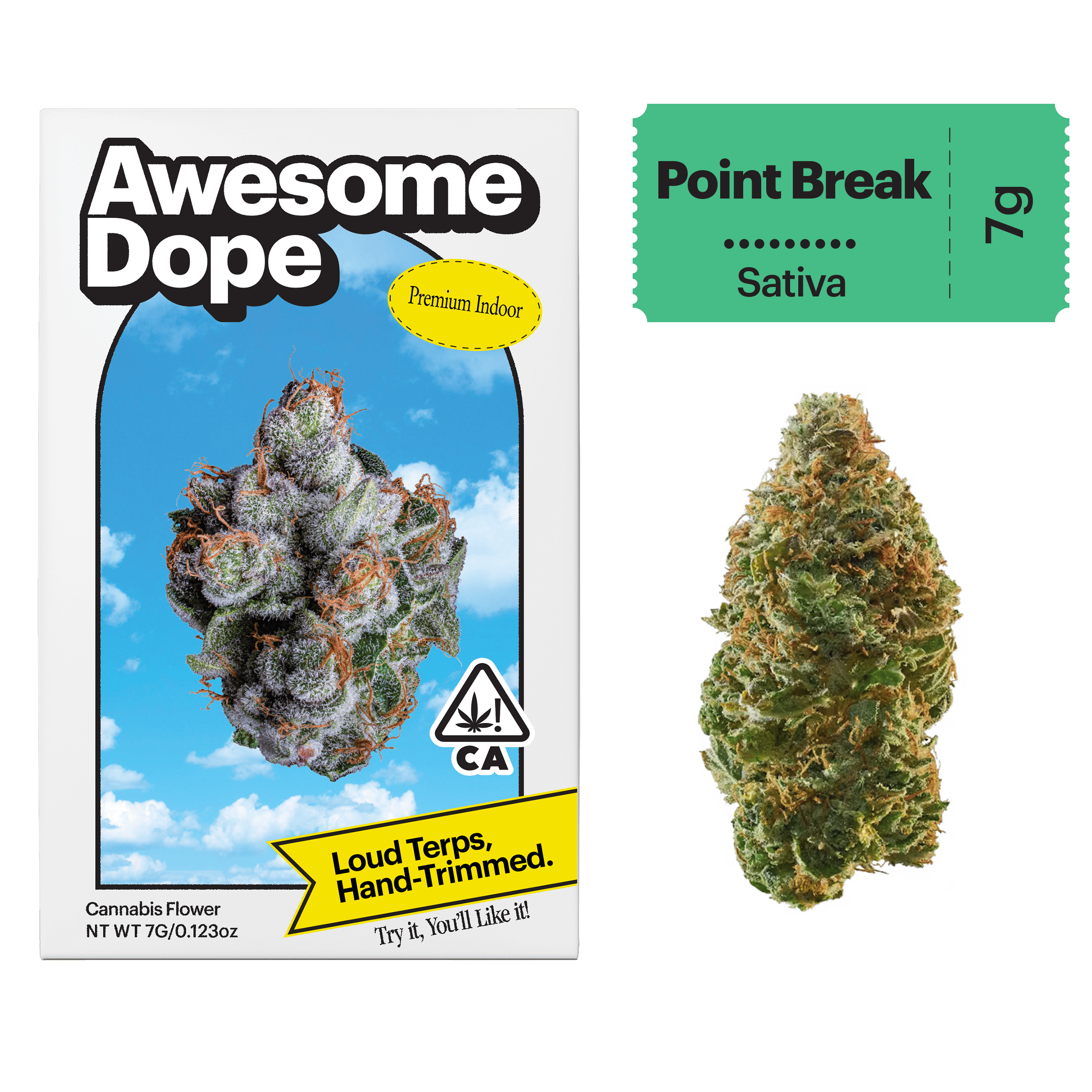 Awesome Dope - Awesome Dope | Point Break | Premium Indoor Big Buds | 7g - 1