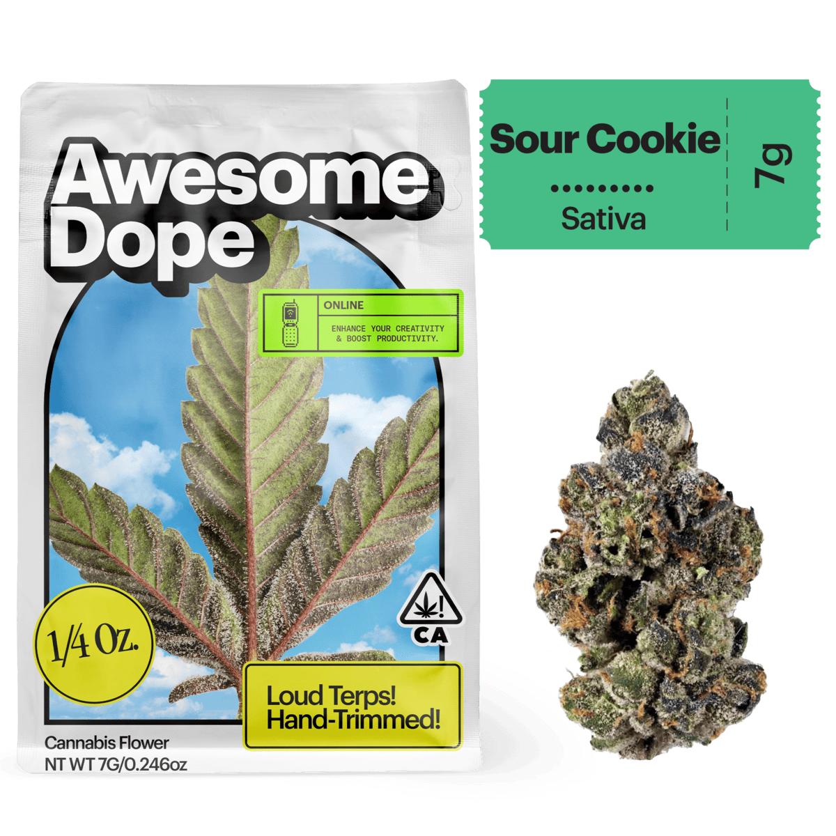 Awesome Dope - Awesome Dope | Sour Cookie | Big Buds | 7g - 1