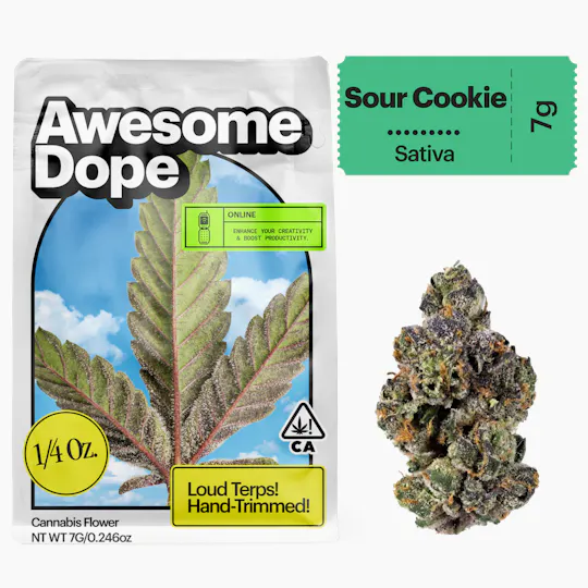 Awesome Dope - Awesome Dope | Sour Cookie | Big Buds | 7g - 1