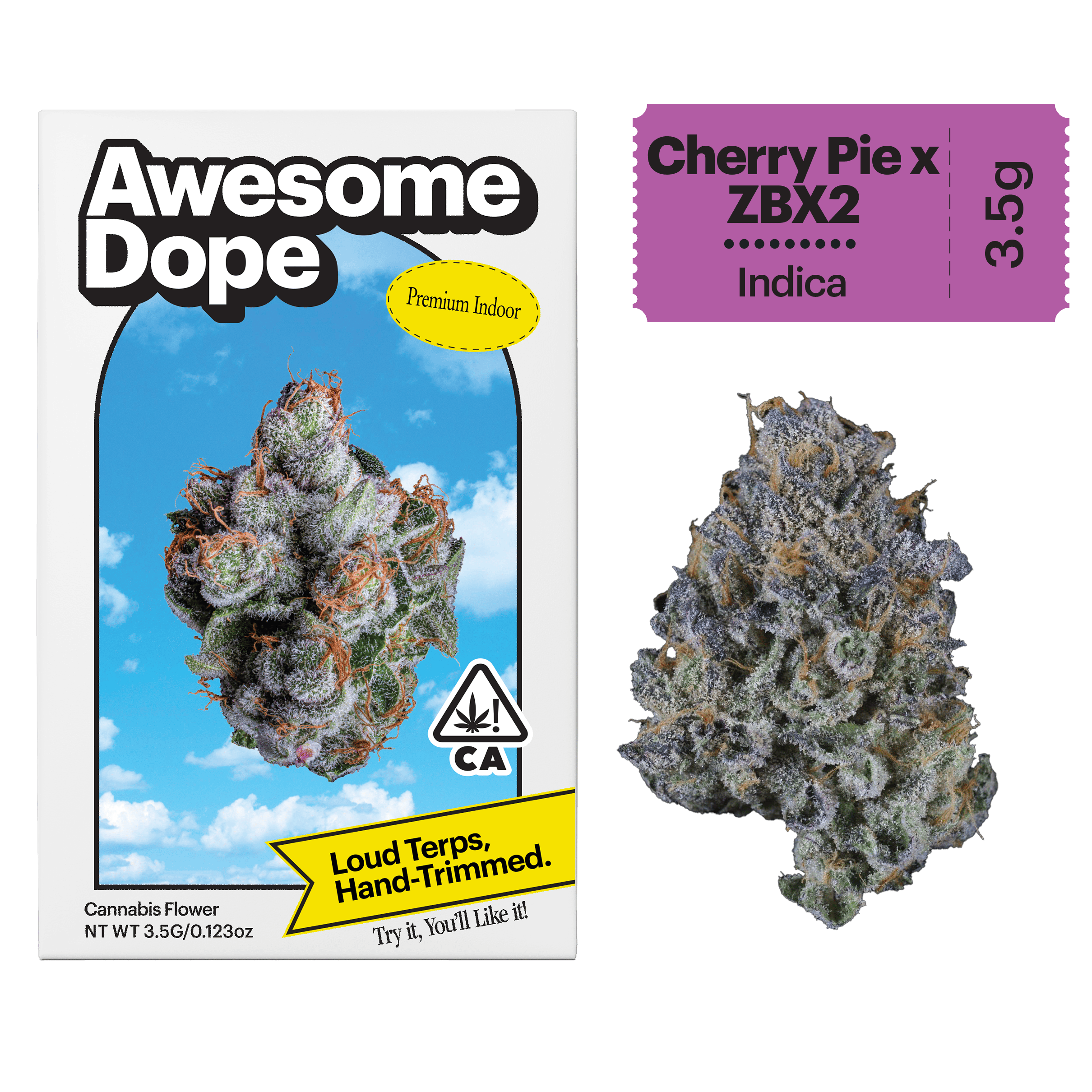 Awesome Dope - Awesome Dope | Cherry Pie + ZBX2 | Premium Indoor Big Buds | 3.5g - 1
