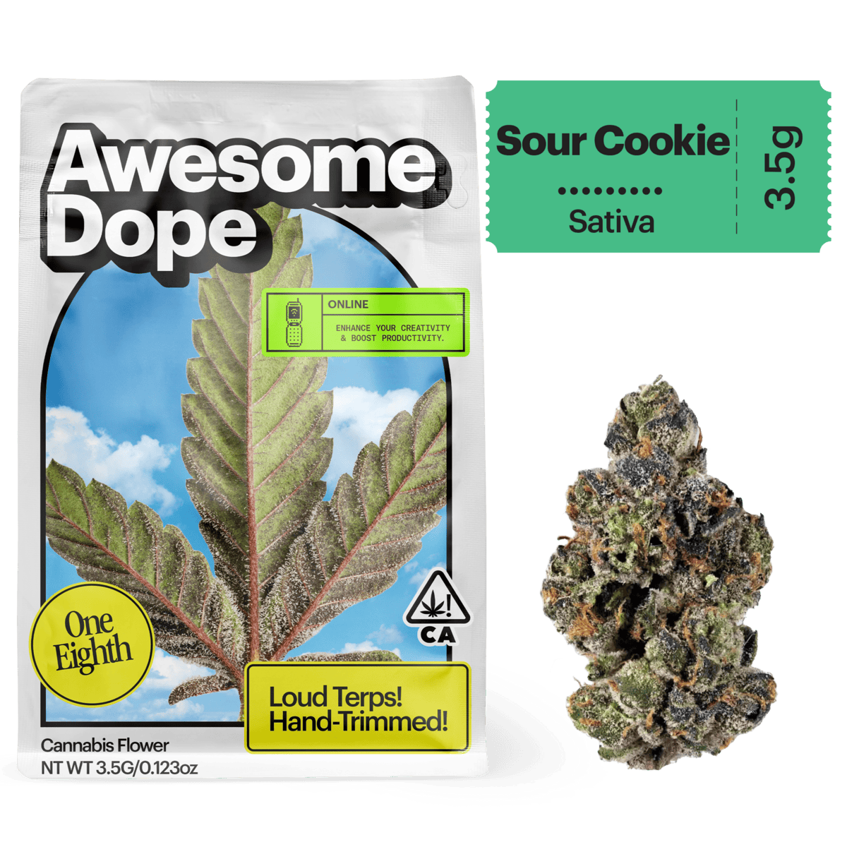 Awesome Dope - Awesome Dope | Sour Cookie | Big Buds | 3.5g - 1