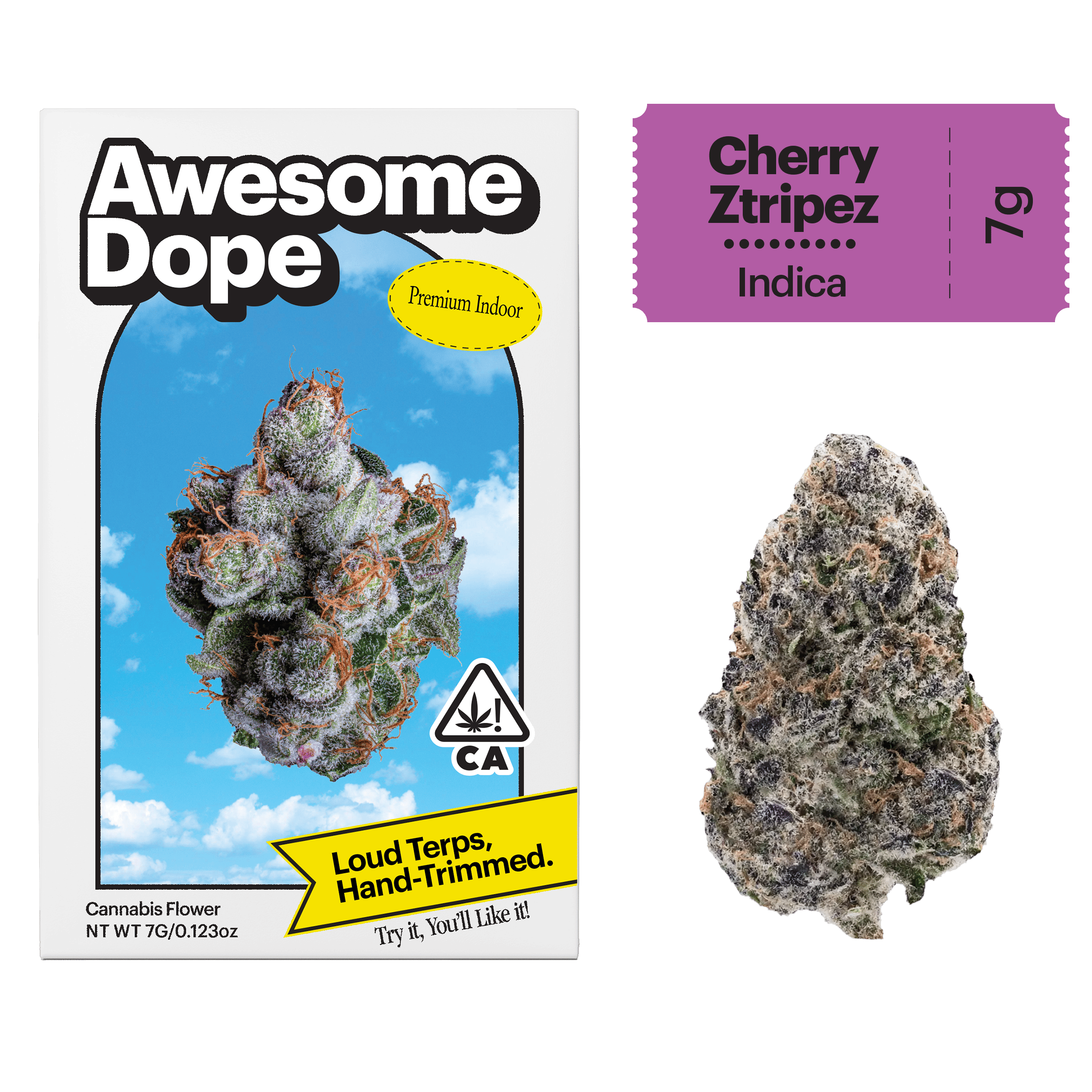 Awesome Dope - Awesome Dope | Cherry Ztripez | Premium Indoor Big Buds | 7g - 1