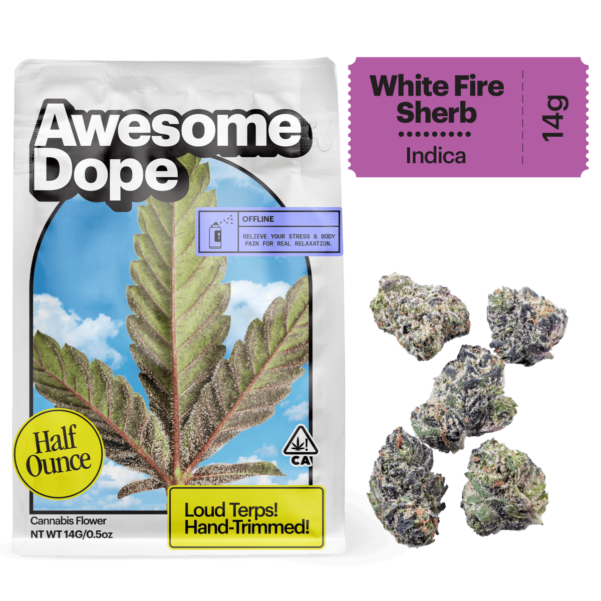 Awesome Dope - Awesome Dope | White Fire Sherb | Smalls | 14g - 1