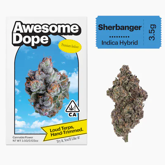 Awesome Dope - Awesome Dope | Sherbanger | Premium Indoor Big Buds | 3.5g - 1